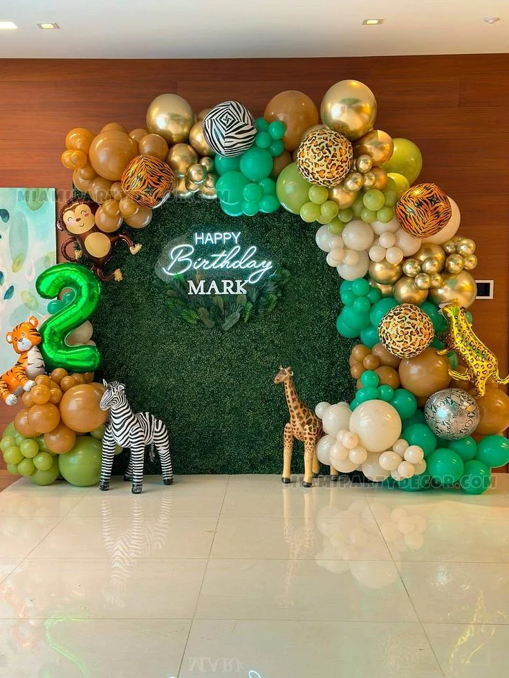 Jungle Safari Animals Balloon Setup