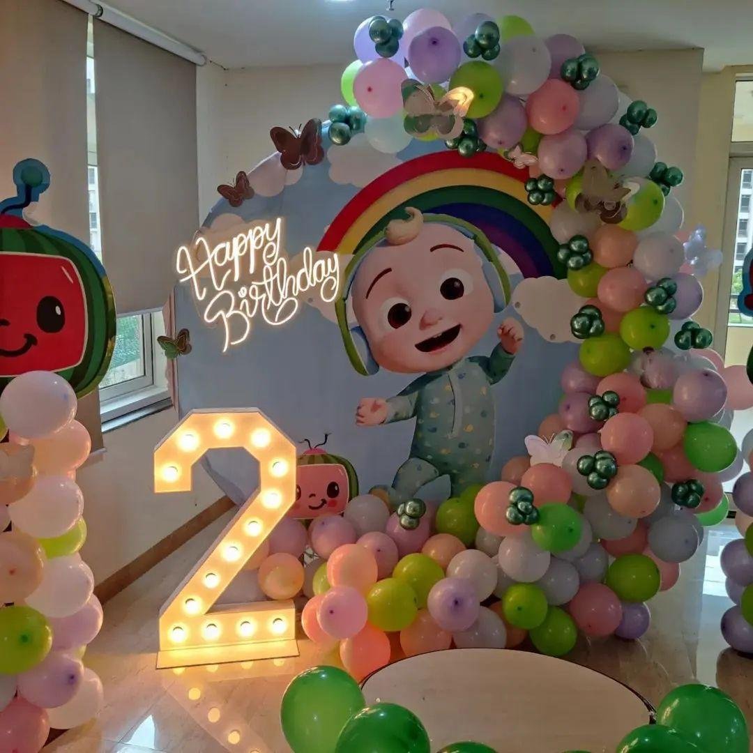 Kids Theme Balloon Backdrop (Superhero / Princess / Jungle)